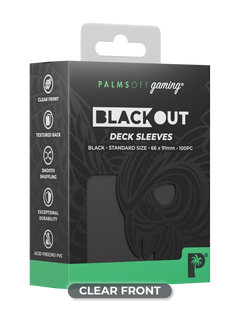 Palms Off Gaming – Blackout Deck Sleeves – Standard Size – 100pc-1