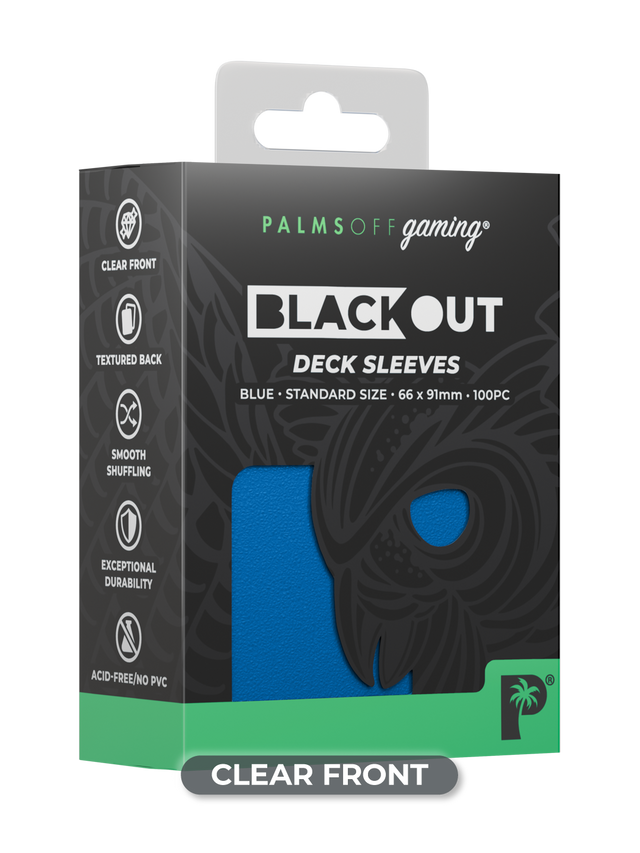 Palms Off Gaming – Blackout Deck Sleeves – Standard Size – 100pc