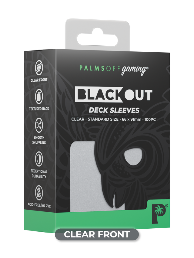Palms Off Gaming – Blackout Deck Sleeves – Standard Size – 100pc-9