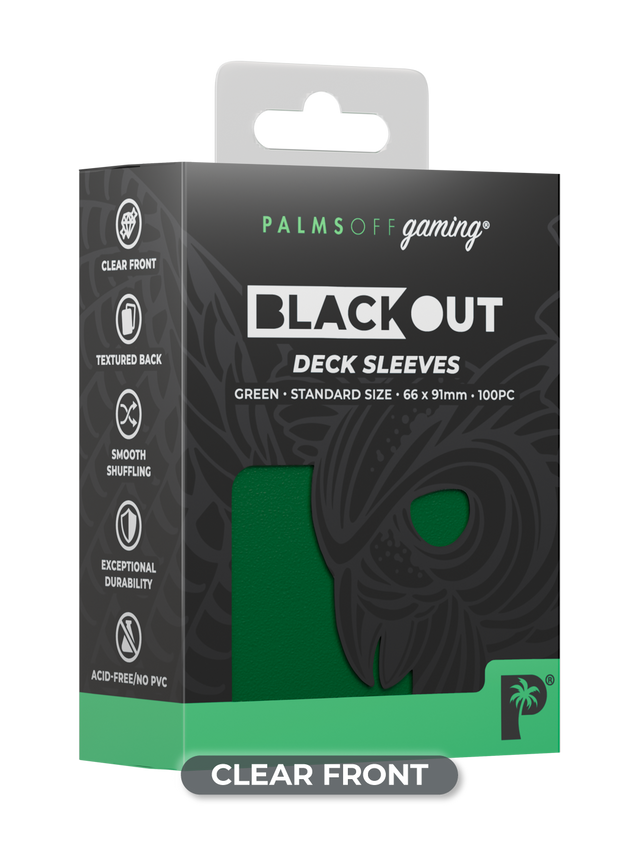 Palms Off Gaming – Blackout Deck Sleeves – Standard Size – 100pc-12