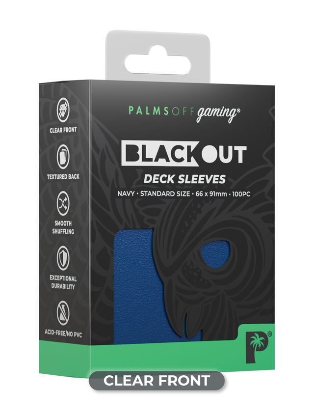 Palms Off Gaming – Blackout Deck Sleeves – Standard Size – 100pc-10