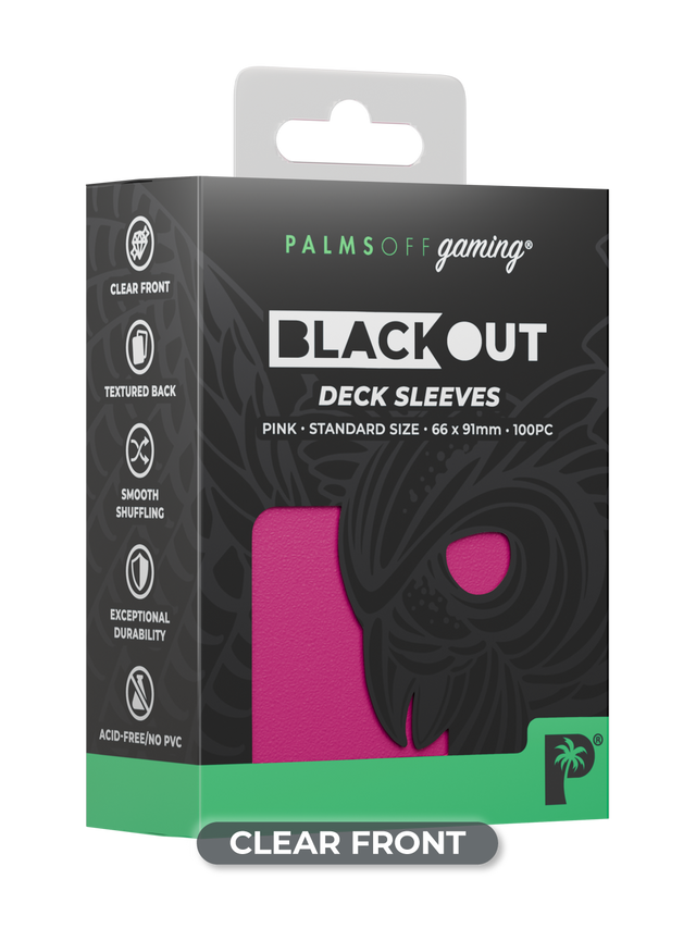 Palms Off Gaming – Blackout Deck Sleeves – Standard Size – 100pc-7