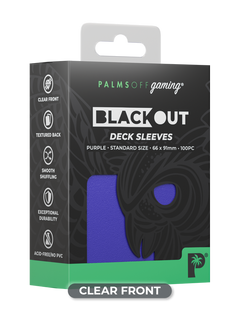 Palms Off Gaming – Blackout Deck Sleeves – Standard Size – 100pc-5