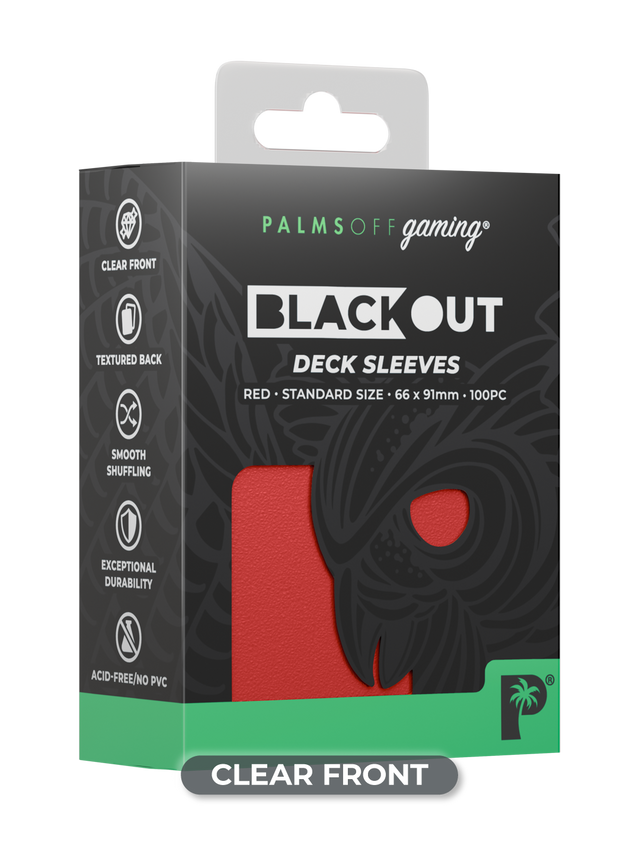 Palms Off Gaming – Blackout Deck Sleeves – Standard Size – 100pc-4