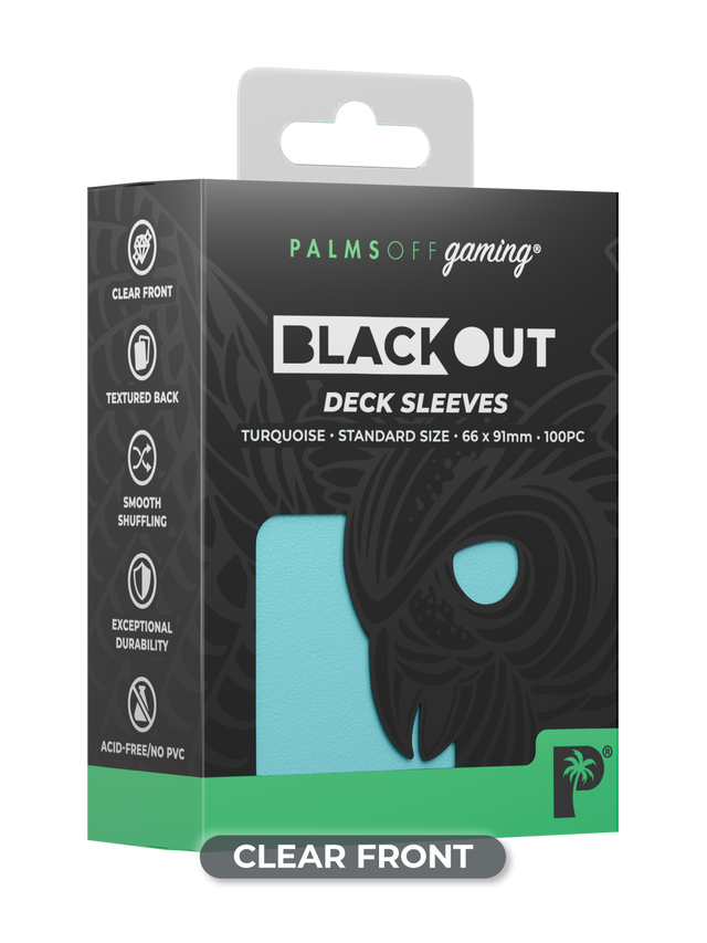 Palms Off Gaming – Blackout Deck Sleeves – Standard Size – 100pc-3