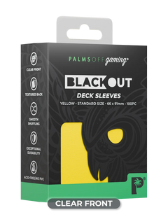 Palms Off Gaming – Blackout Deck Sleeves – Standard Size – 100pc-6