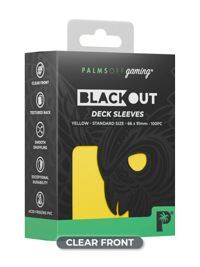 Palms Off Gaming – Blackout Deck Sleeves – Standard Size – 100pc-6