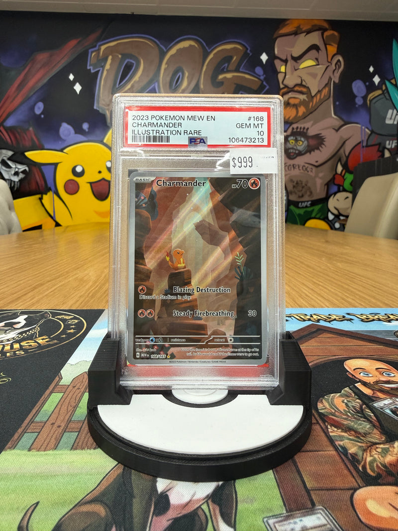 Pokemon Charmander 168/165 Illustration Rare - PSA 10 GEM MINT - 2023 Scarlet & Violet 151-1