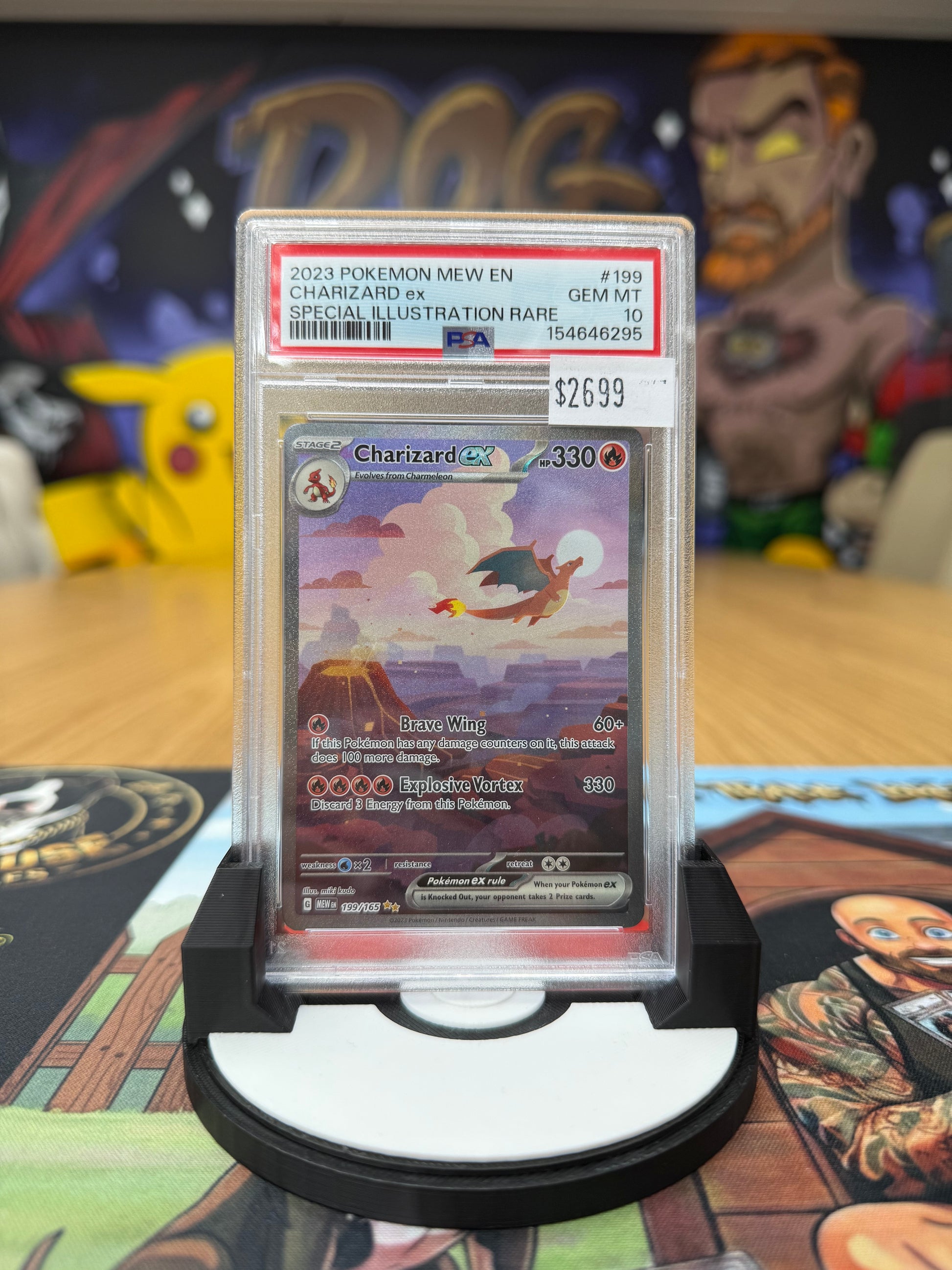 Pokemon Charizard ex 199/165 Special Illustration Rare - PSA 10 GEM MINT - 2023 Scarlet & Violet 151 (MEW)-1