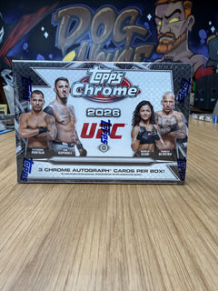 2026 Topps Chrome UFC Hobby (Hobby Edition) Box - Sealed - 3 Chrome Autographs Per Box-1