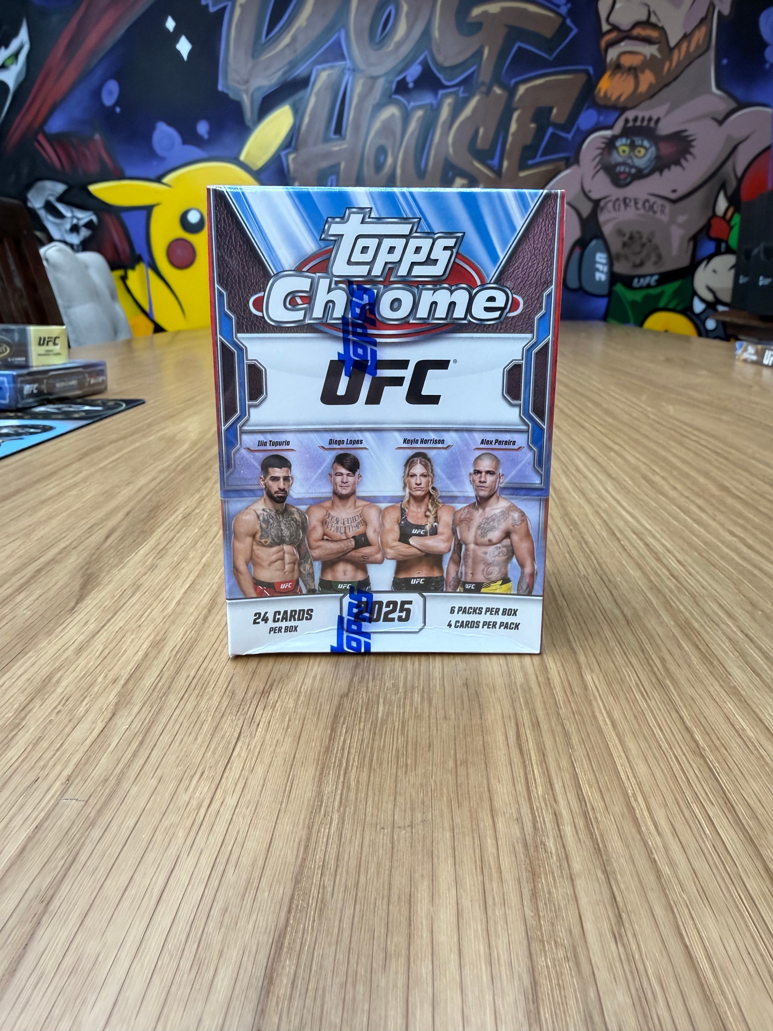 2025 Topps Chrome UFC Blaster Box - Sealed - 24 Cards (6 Packs)