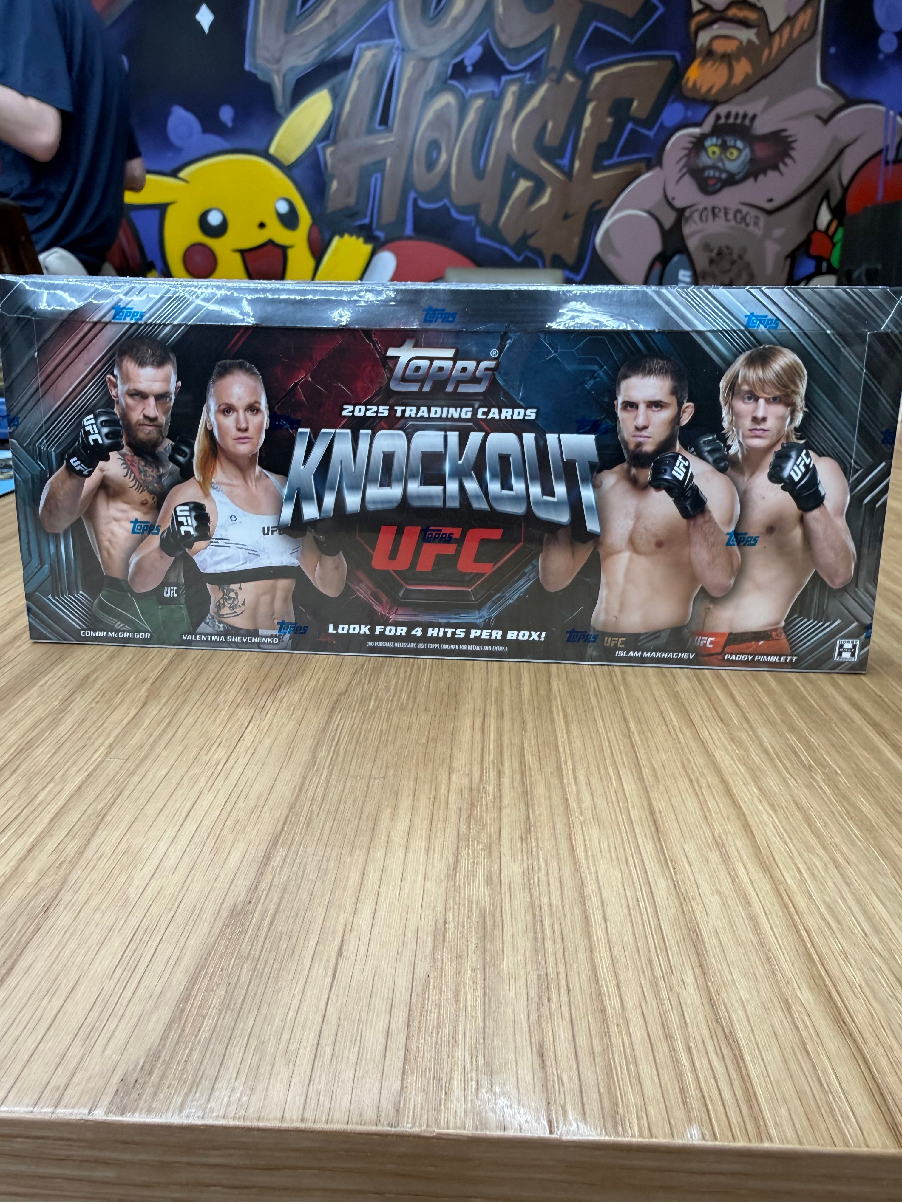 2025 Topps Knockout UFC Hobby Box - Sealed - 4 Hits Per Box
