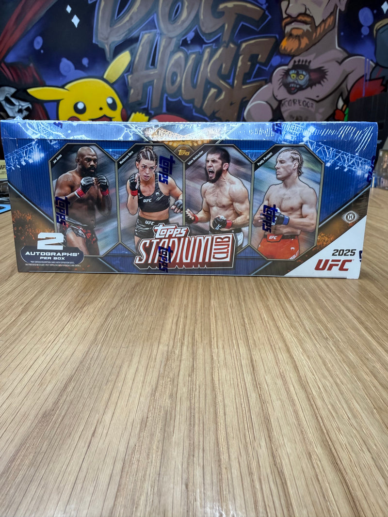 2025 Topps Stadium Club UFC Hobby Box - Sealed - 2 Autographs Per Box-1