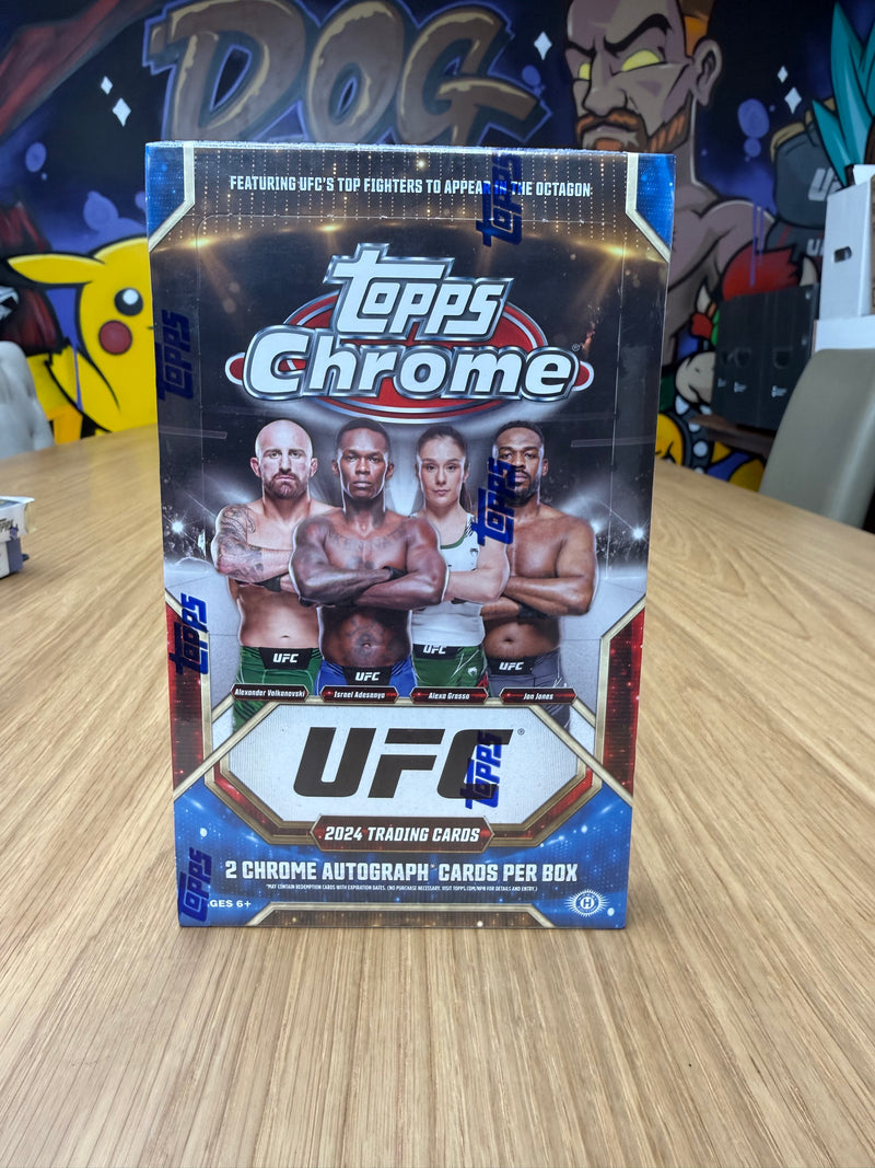2024 Topps Chrome UFC Hobby Box - Sealed - 2 Chrome Autographs Per Box-1