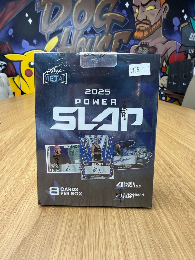 2025 Leaf Metal Power Slap Hobby Box - Sealed - 8 Cards, 4 Autographs Per Box-1