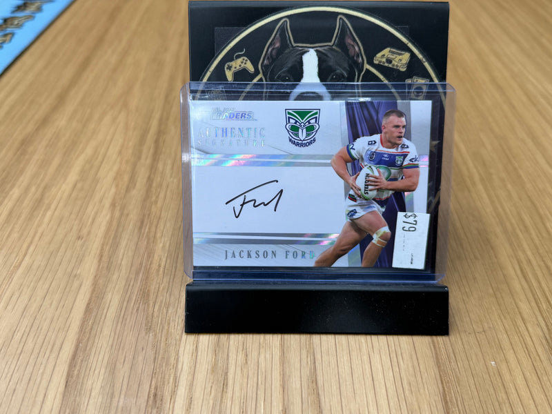2025 NRL Traders Authentic Signature - Jackson Ford NZ Warriors Auto-1