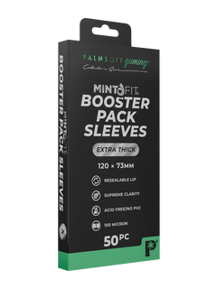 Palms Off Gaming – MintFit Booster Pack Sleeves – Extra Thick – 50pc-1