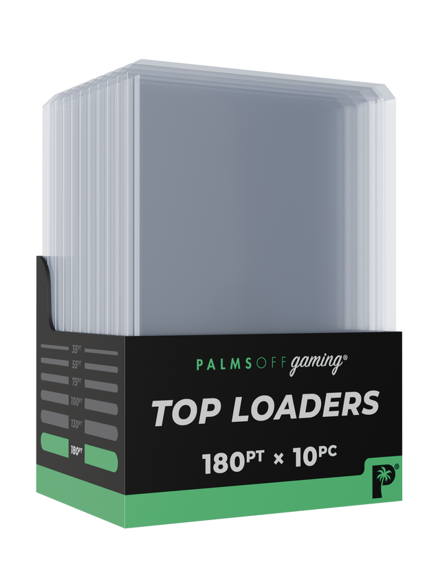 Palms Off Gaming – 180pt Top Loaders – 10pc