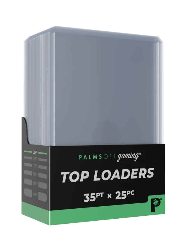 Palms Off Gaming – 35pt Top Loaders – 25pc