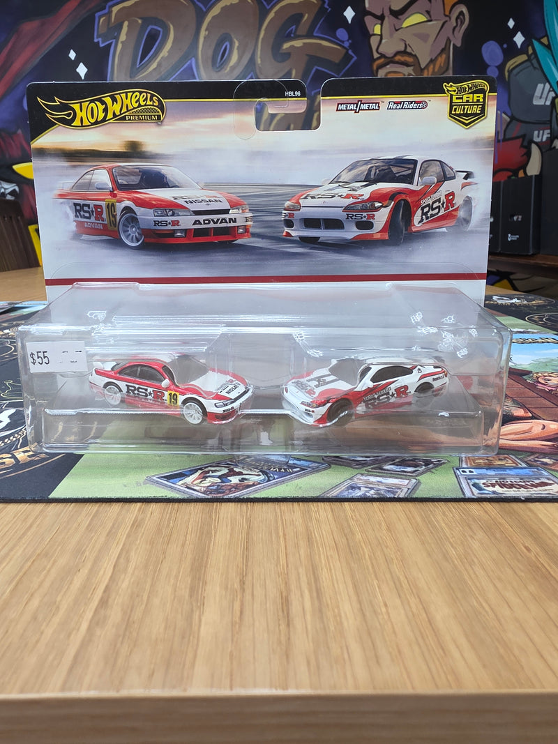 Hot Wheels Premium Car Culture 2-Pack - RS-R Nissan Silvia S14 & S15-1