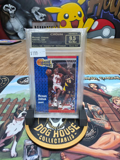 1991-92 Fleer Michael Jordan League Leader #220 - Crown 9.5 Gem Mint-1