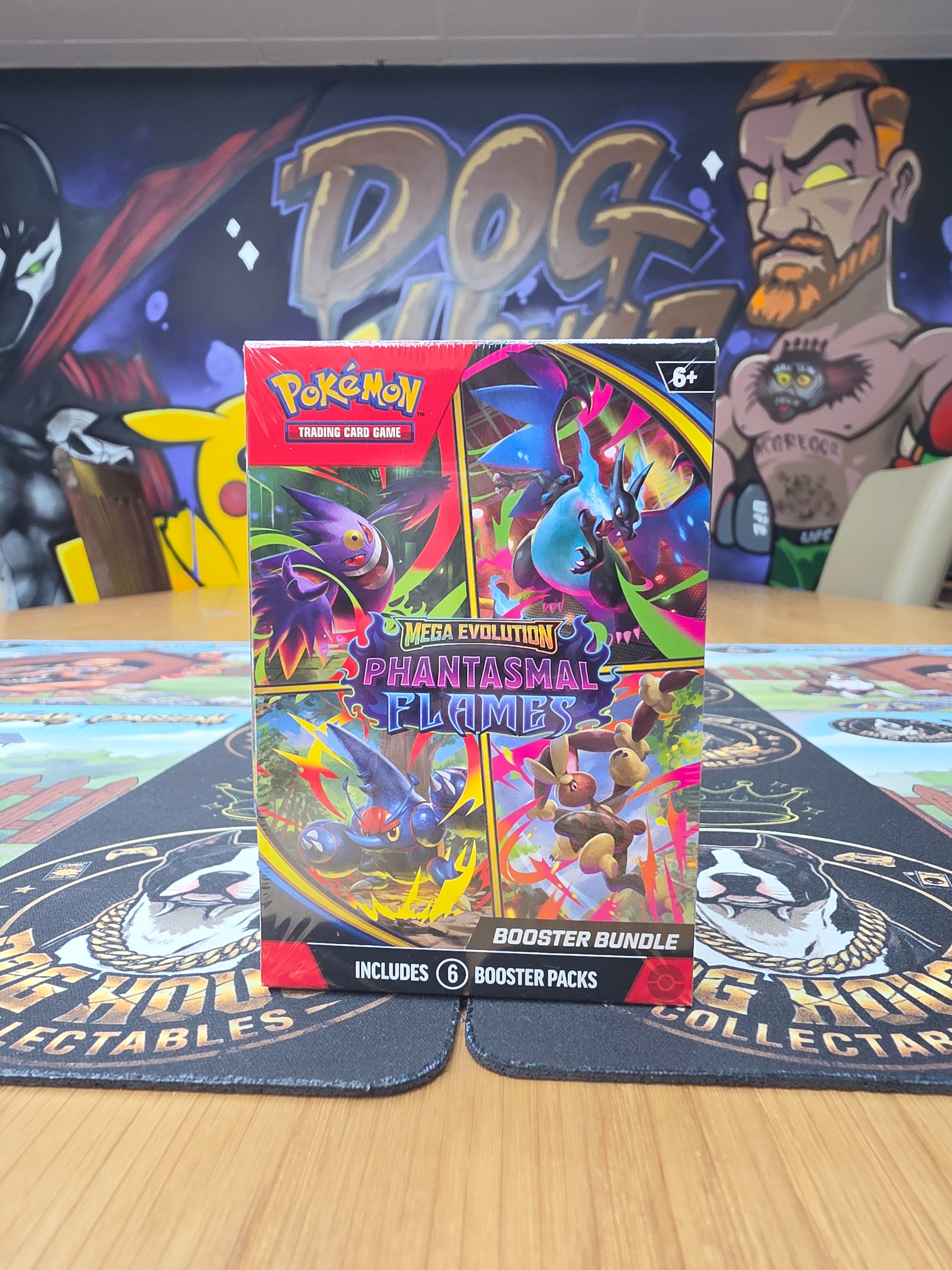 Pokémon Mega Evolution Phantasmal Flames Booster Bundle (6 Packs)