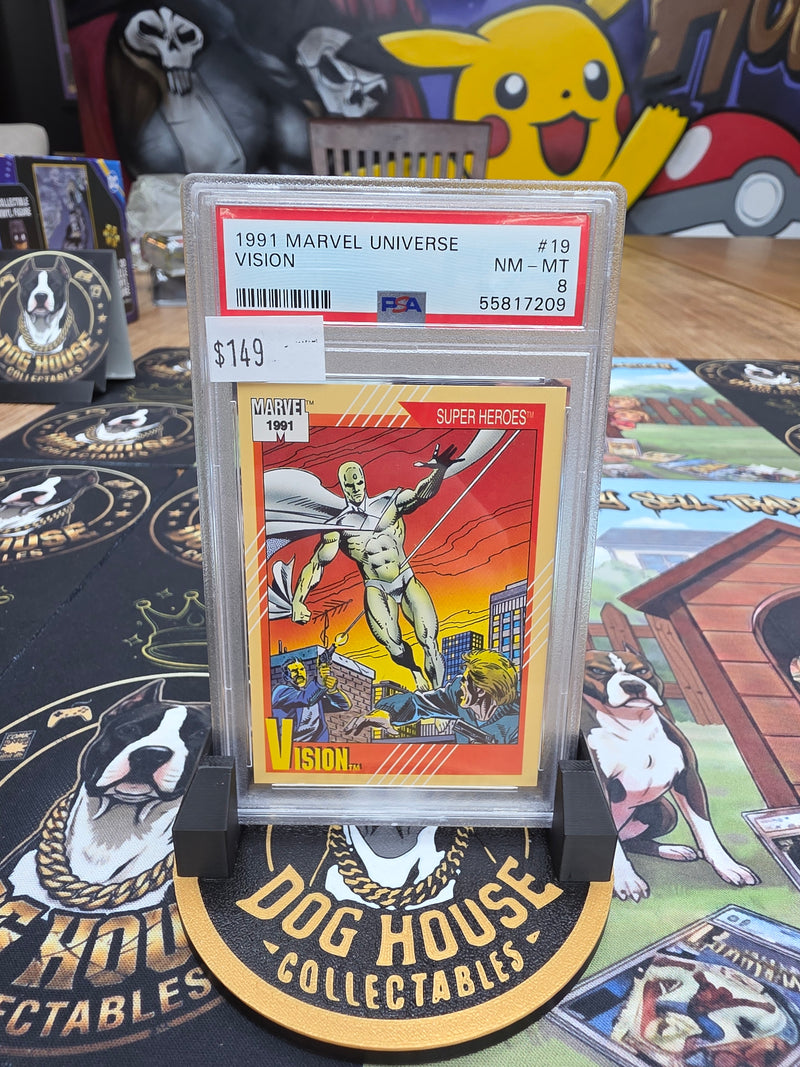 1991 Marvel Universe Vision #19 - PSA 8 NM-MT-1