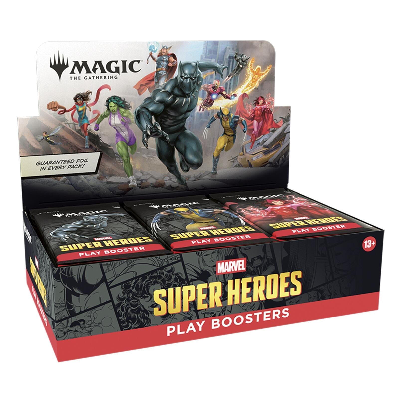 Magic: The Gathering | Marvel's Super Heroes Play Booster Box | 30 Play Boosters-1