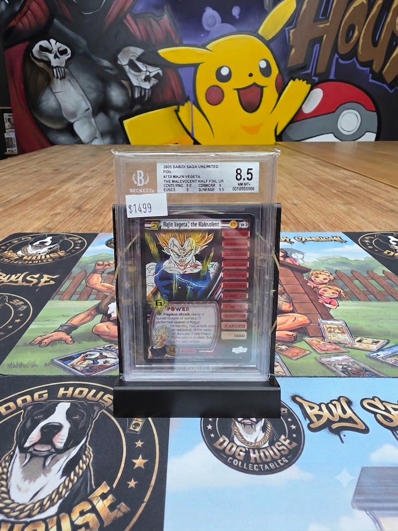 Majin Vegeta 2005 Score DBZ Babidi Saga Unlimited Foil "The Malevolent" Half-Foil UR | BGS 8.5 NM-MT+-1