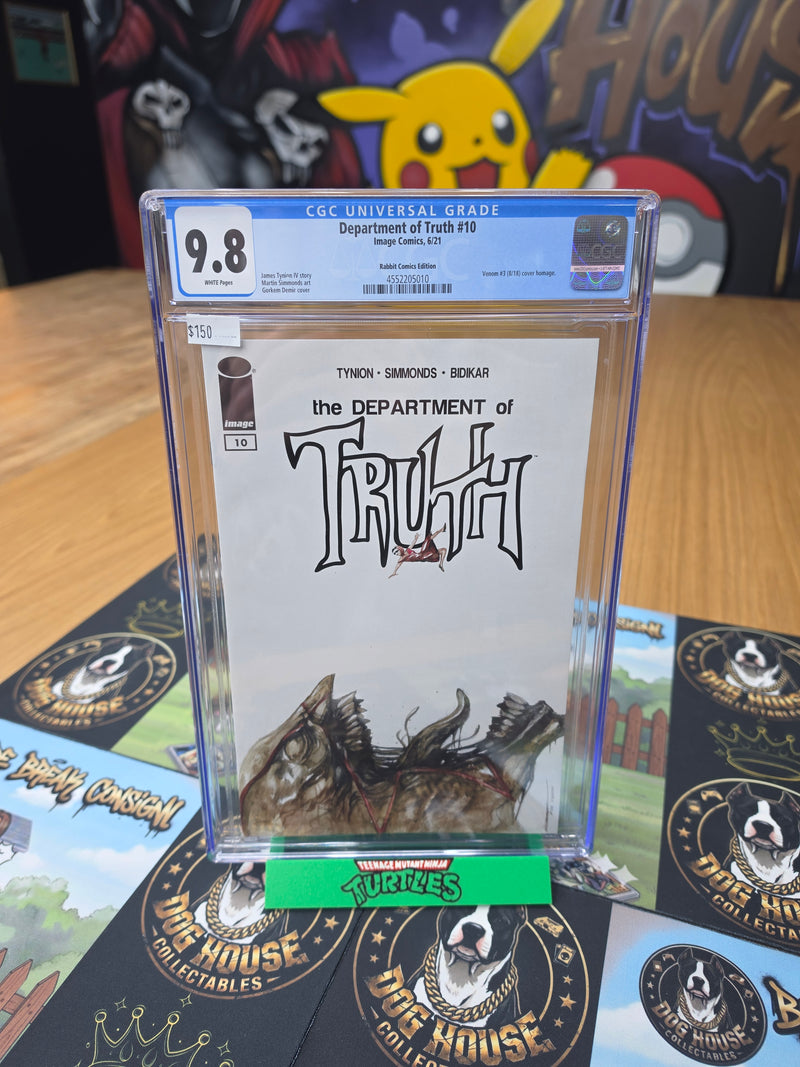 Department of Truth #10 Rabbit Comics Edition (Venom #3 Homage) | CGC 9.8 | Image Comics 6/21-1