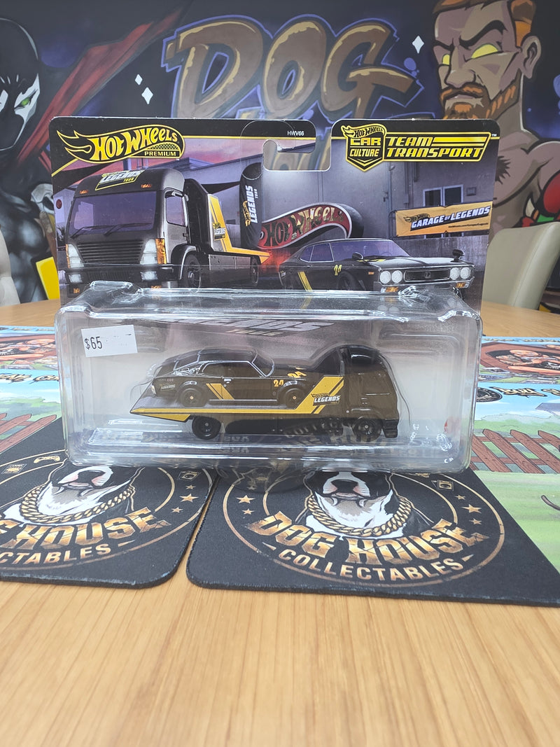 Hot Wheels Premium Car Culture Team Transport Legends Tour Nissan Skyline 2000GT-R & Hauler - Garage of Legends (HWV66)-1