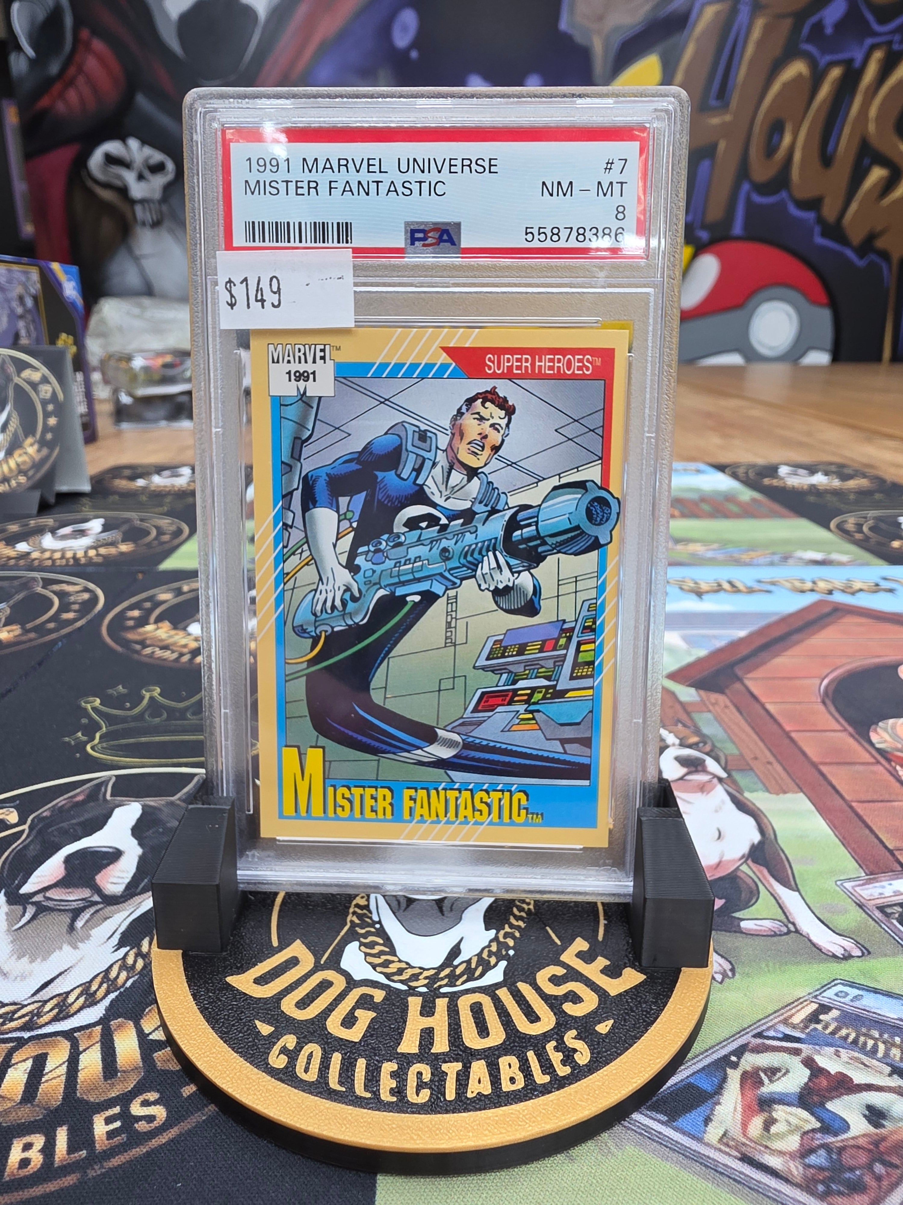 1991 Marvel Universe Mister Fantastic #7 - PSA 8 NM-MT