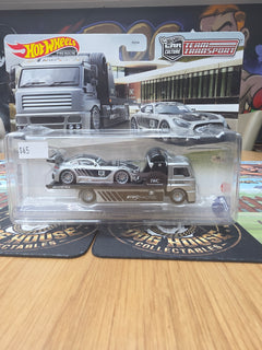 Hot Wheels Premium Car Culture Team Transport Mercedes-AMG GT3 & Hauler - IWC Racing Metal/Metal Real Riders (FLF56)-1