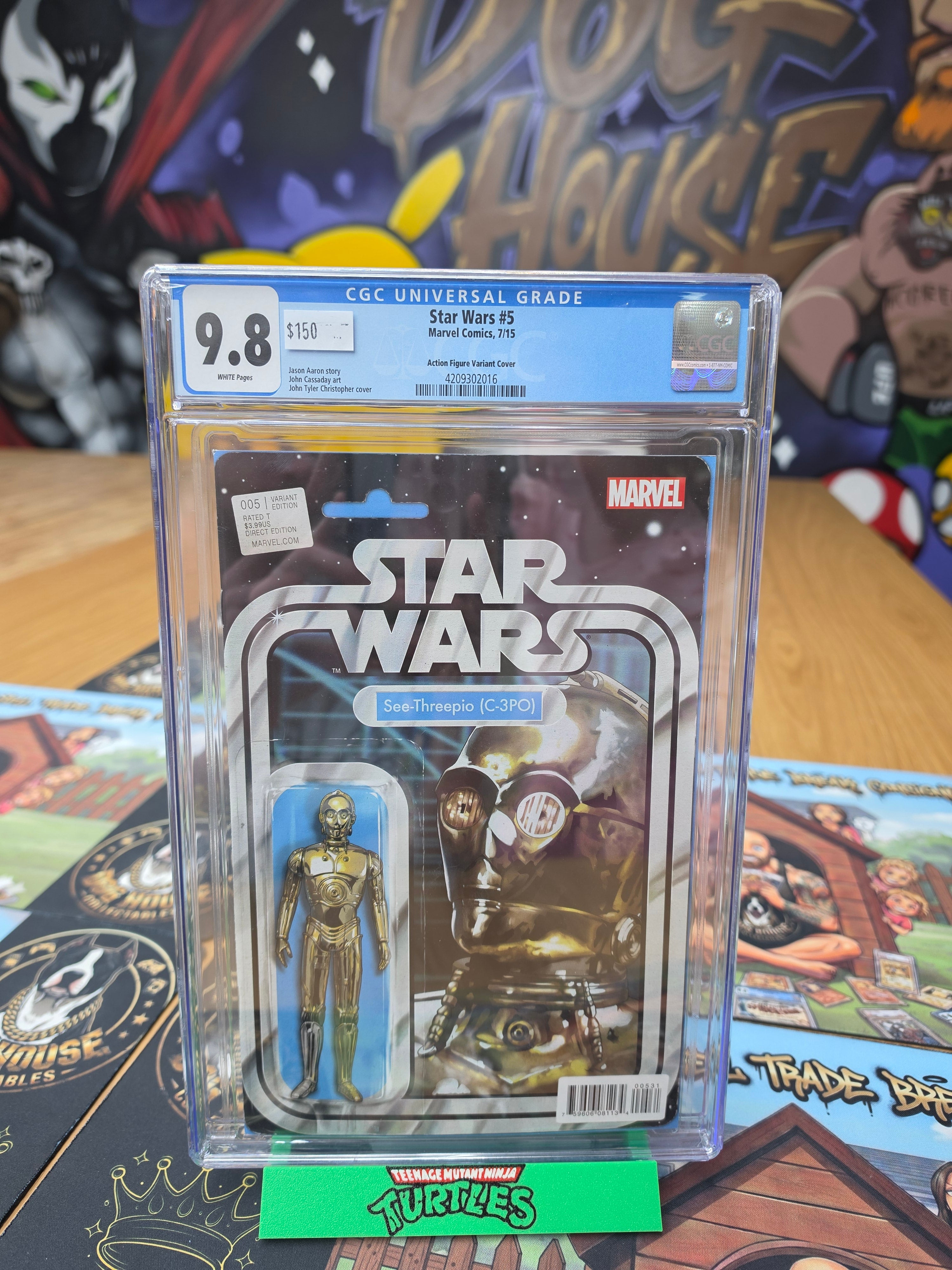 Star Wars #5 C-3PO Action Figure Variant | CGC 9.8 | Marvel Comics 7/15