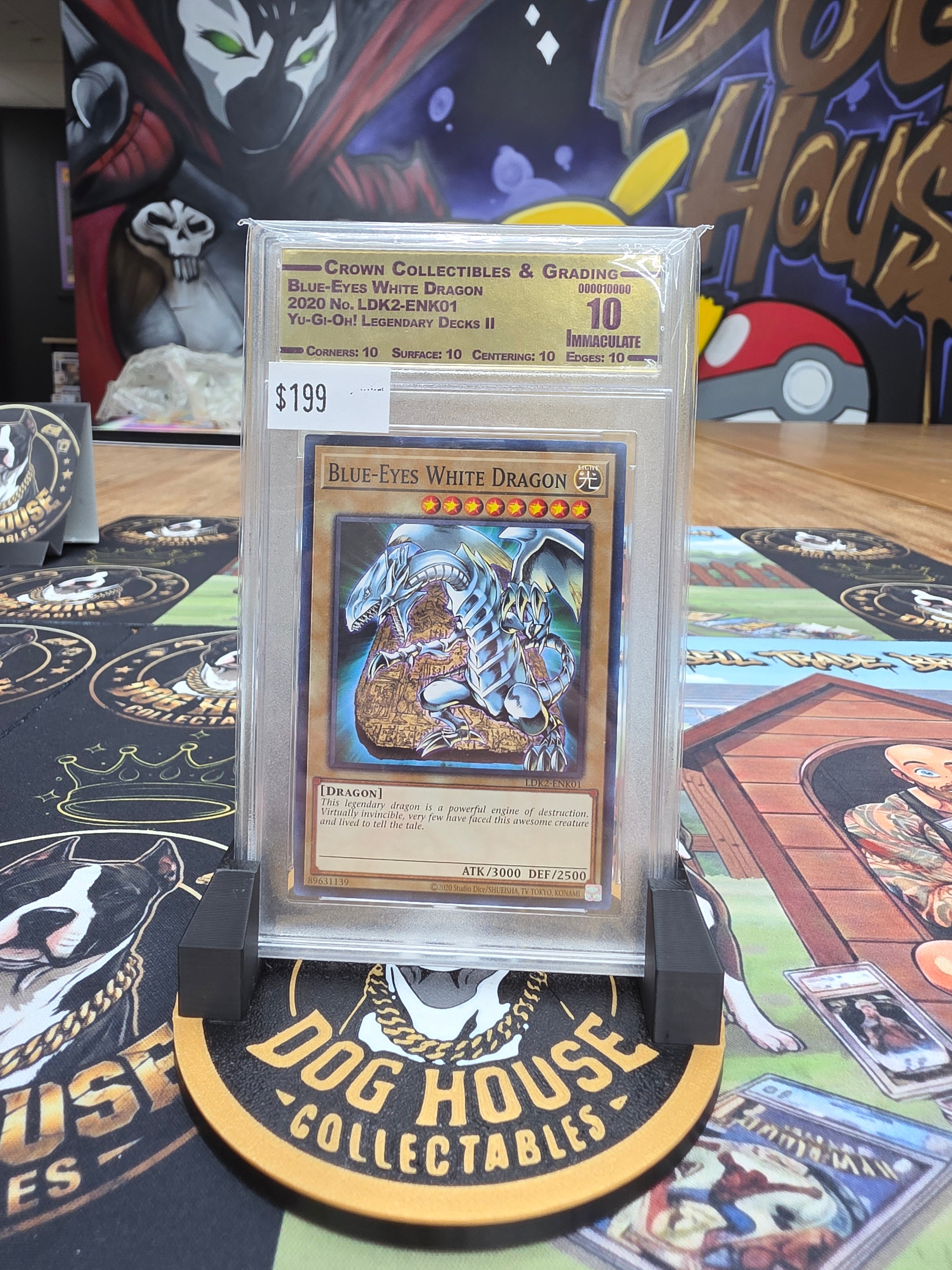 Yu-Gi-Oh! Blue-Eyes White Dragon LDK2-ENK01 Legendary Decks II - Crown 10 Immaculate