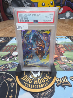 Son Goku 2024 Dragon Ball SDV1 #002 God Rare | PSA 10 GEM MT | God Kamehameha-1