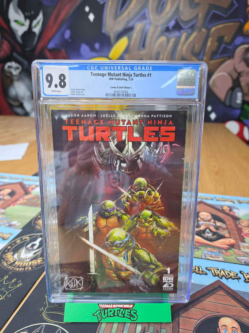 Teenage Mutant Ninja Turtles #1 Avila Variant (Comics & Stuff Edition C) | CGC 9.8 | IDW 7/24-1