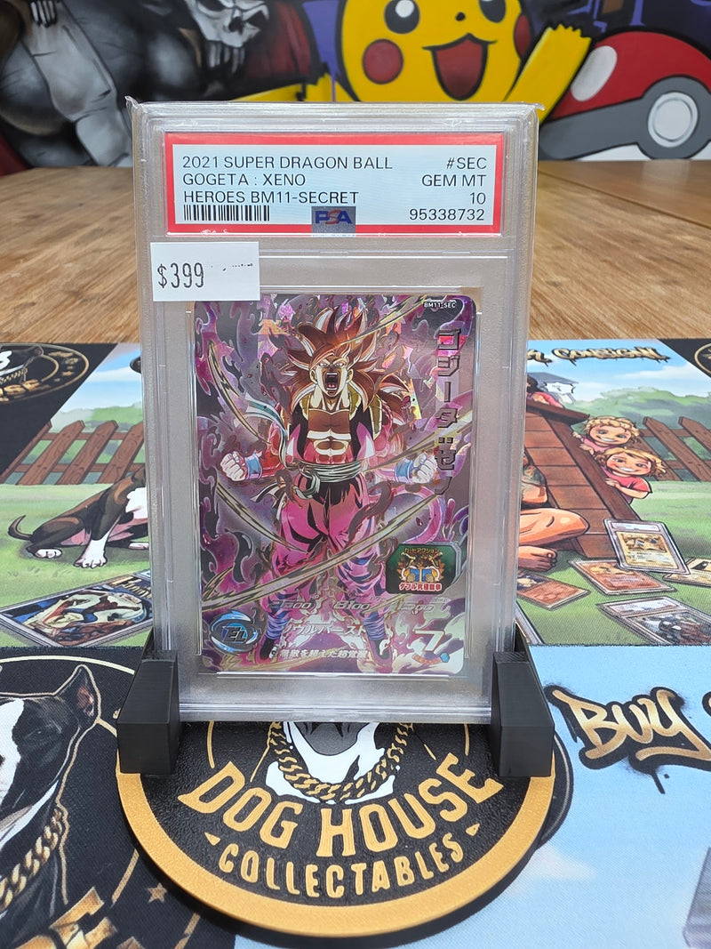 Gogeta: Xeno 2021 Super Dragon Ball Heroes #BM11-SEC Secret | PSA 10 GEM MT-1