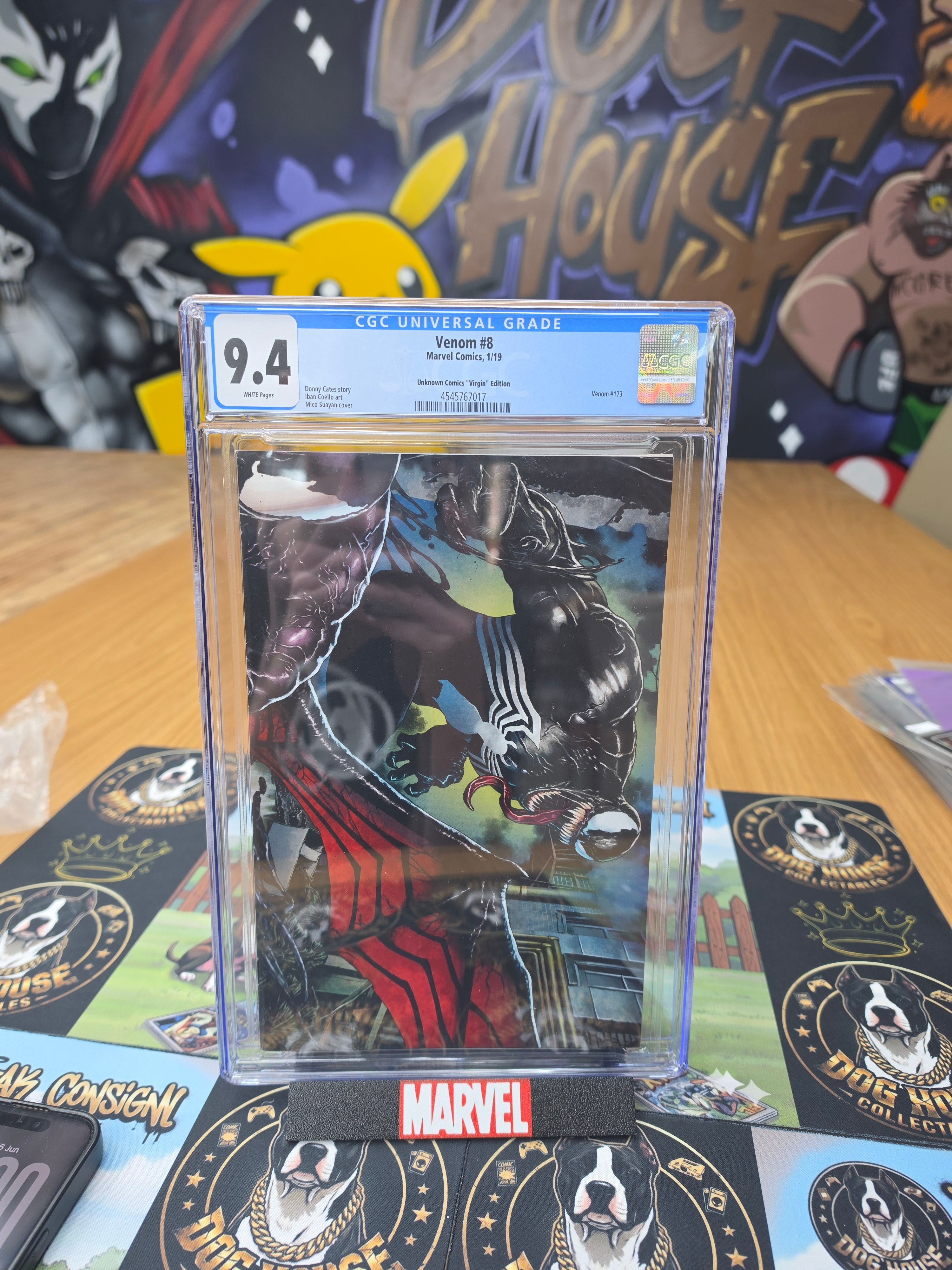 Venom #8 (LGY #173) Unknown Comics Suayan Virgin Variant | CGC 9.4 | Marvel Comics 1/19