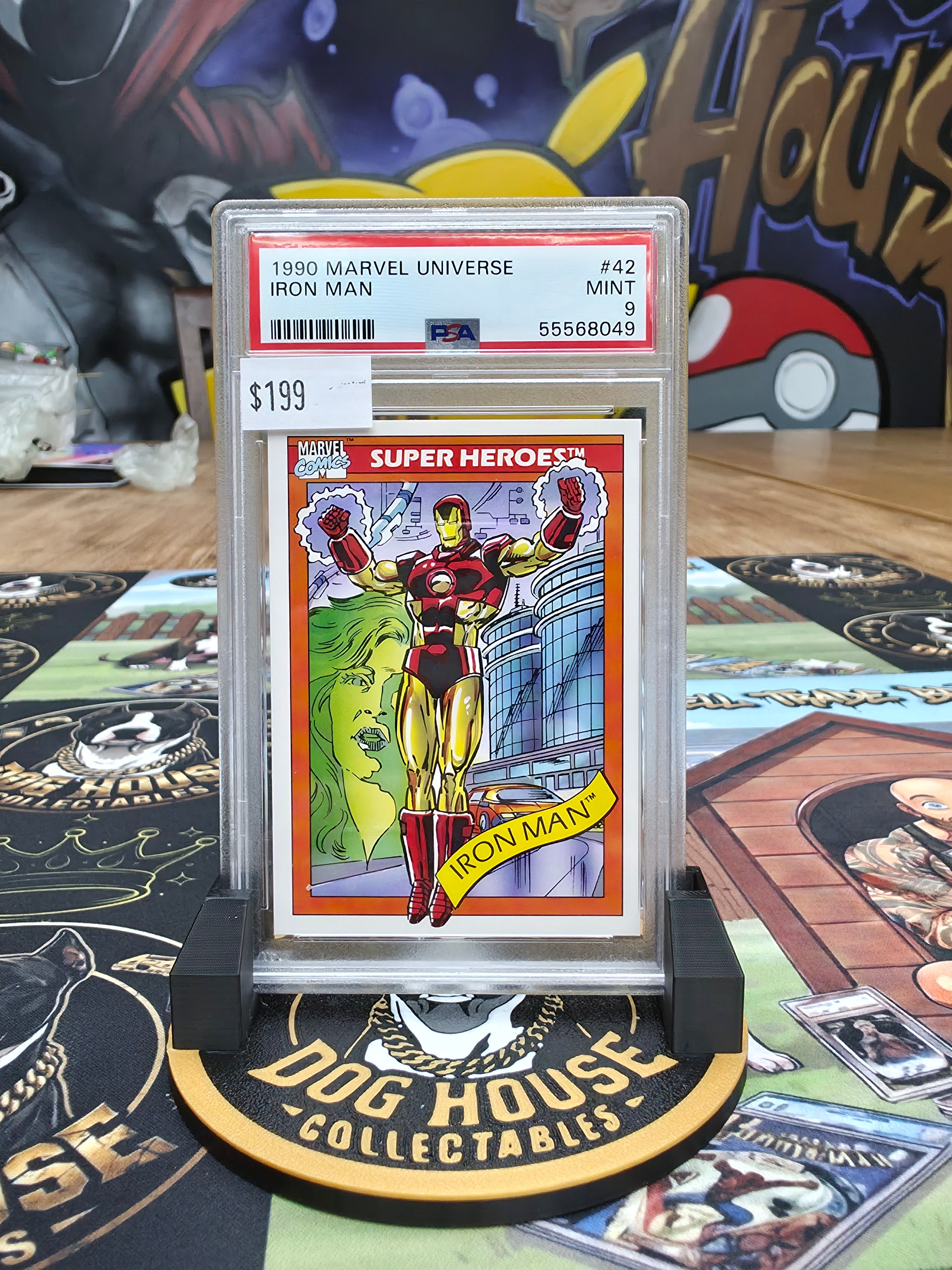 1990 Marvel Universe Iron Man #42 - PSA 9 Mint