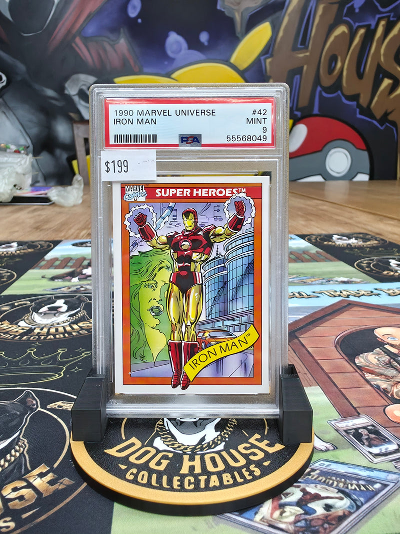 1990 Marvel Universe Iron Man #42 - PSA 9 Mint-1