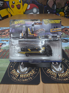 Hot Wheels Premium Car Culture Team Transport Legends Tour Nissan Laurel SGX & Aero City Hauler - Garage of Legends (HWV66)-1