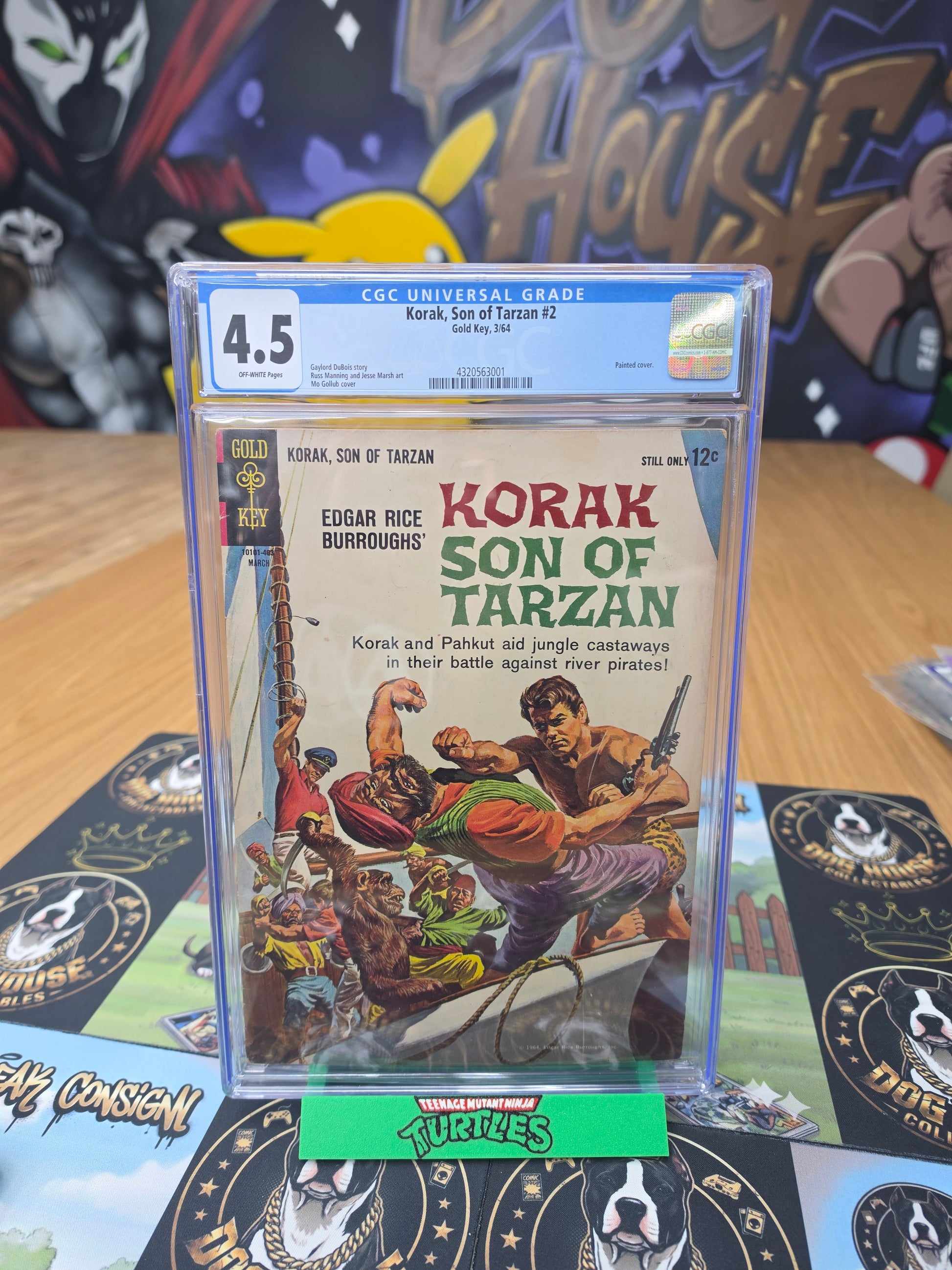 Korak, Son of Tarzan #2 | CGC 4.5 | Gold Key 3/64 | Painted Cover-1