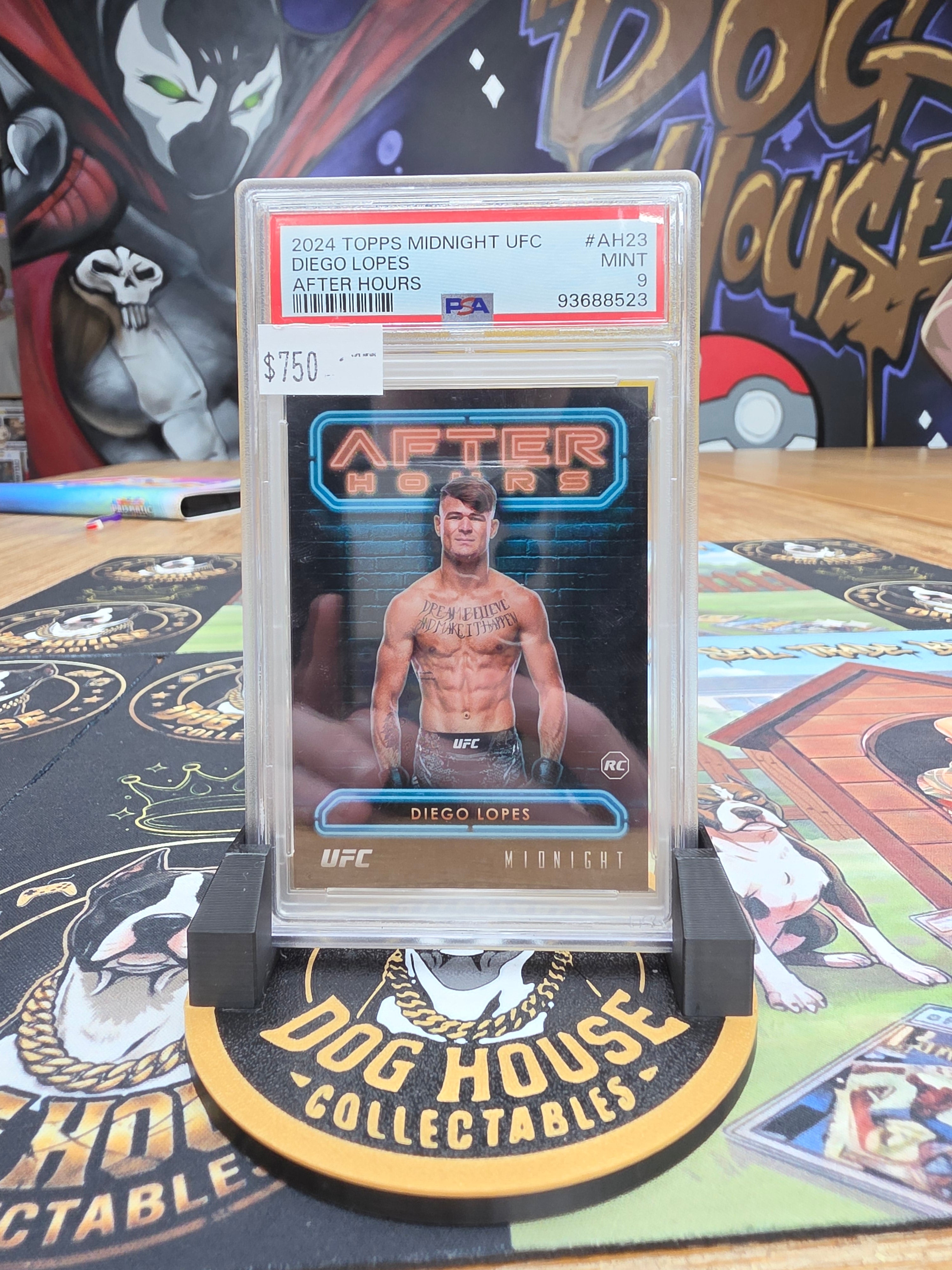 2024 Topps Midnight UFC Diego Lopes After Hours RC #AH23 - PSA 9 Mint