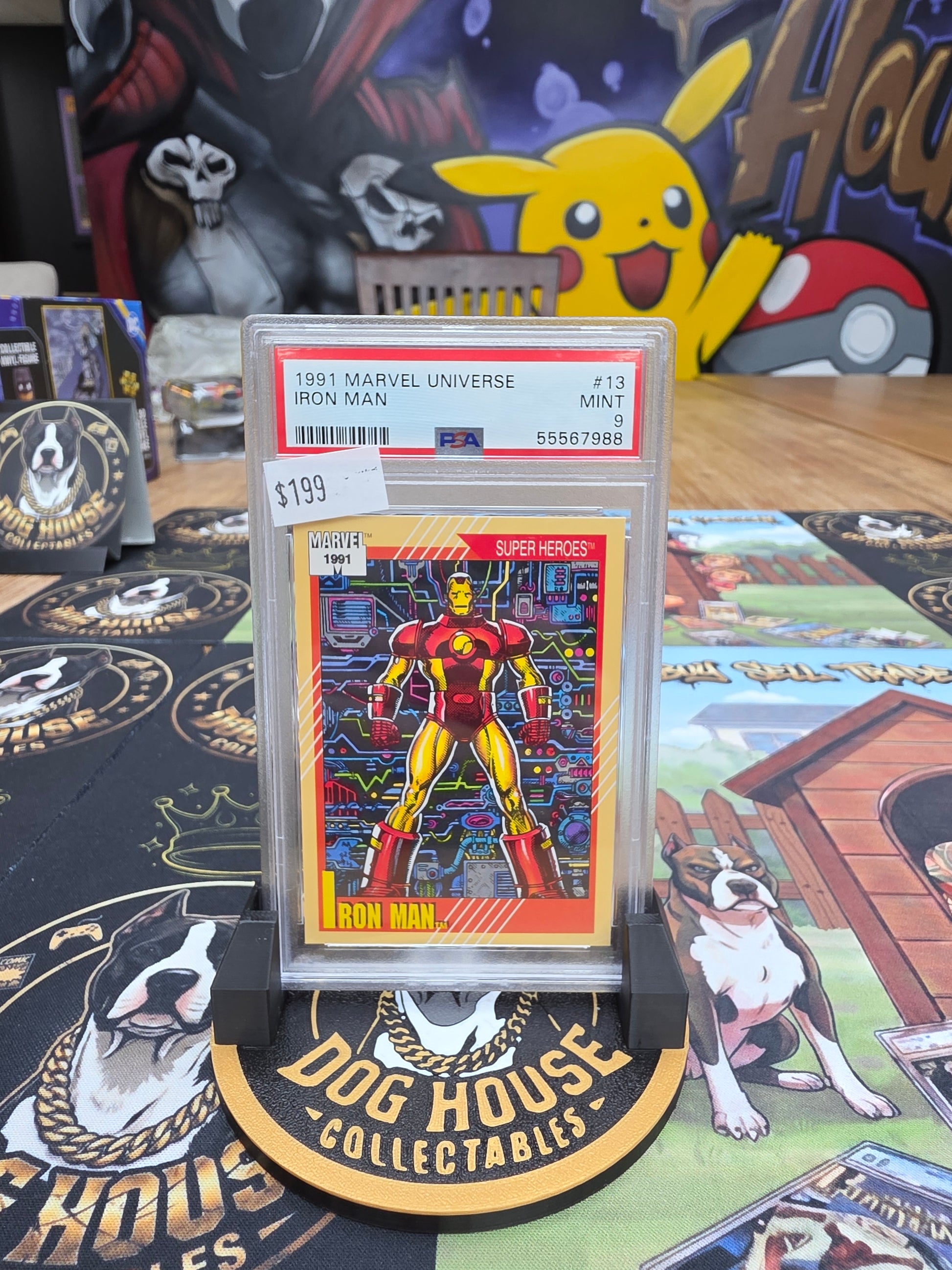1991 Marvel Universe Iron Man #13 - PSA 9 Mint-1