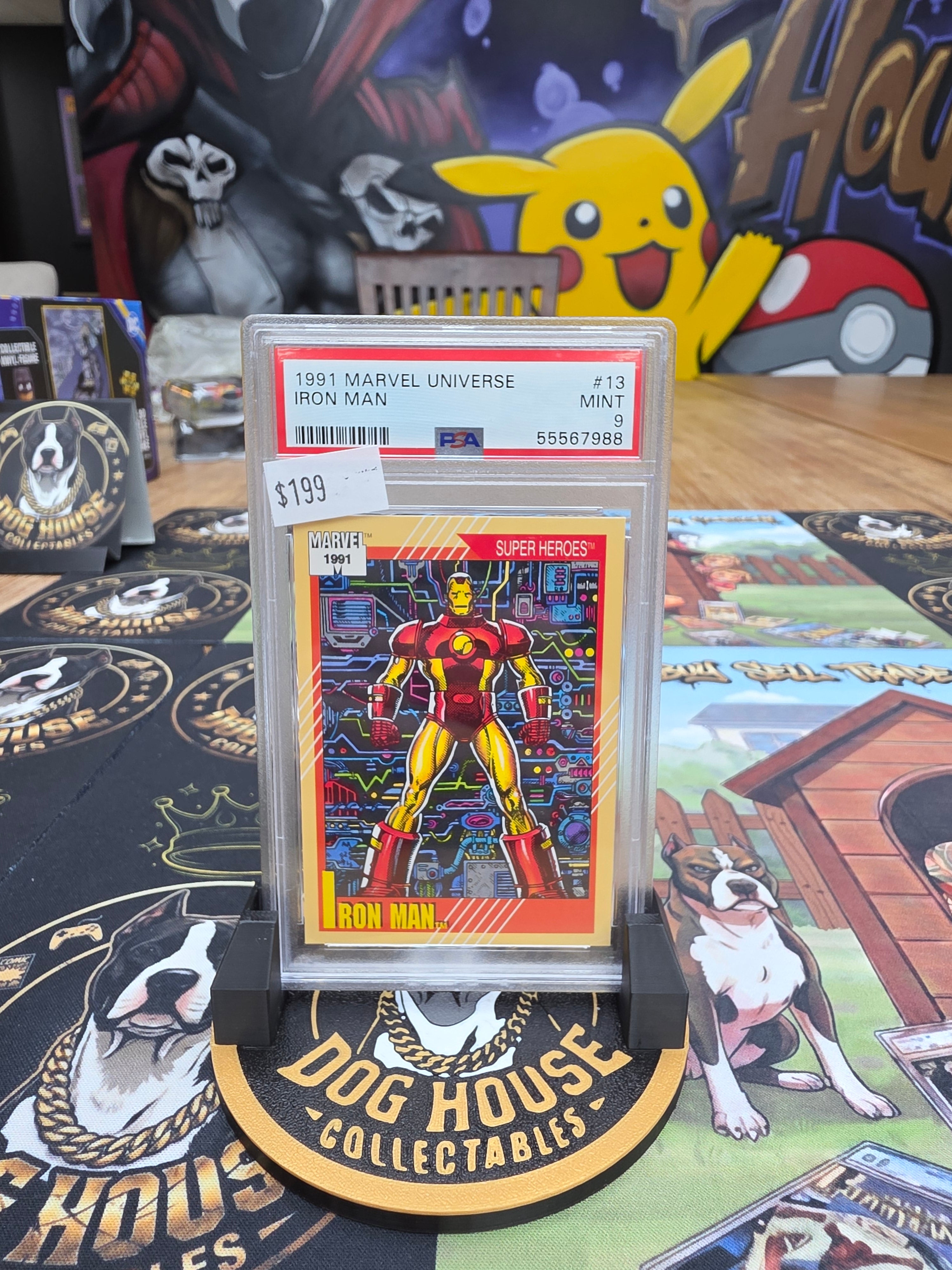 1991 Marvel Universe Iron Man #13 - PSA 9 Mint