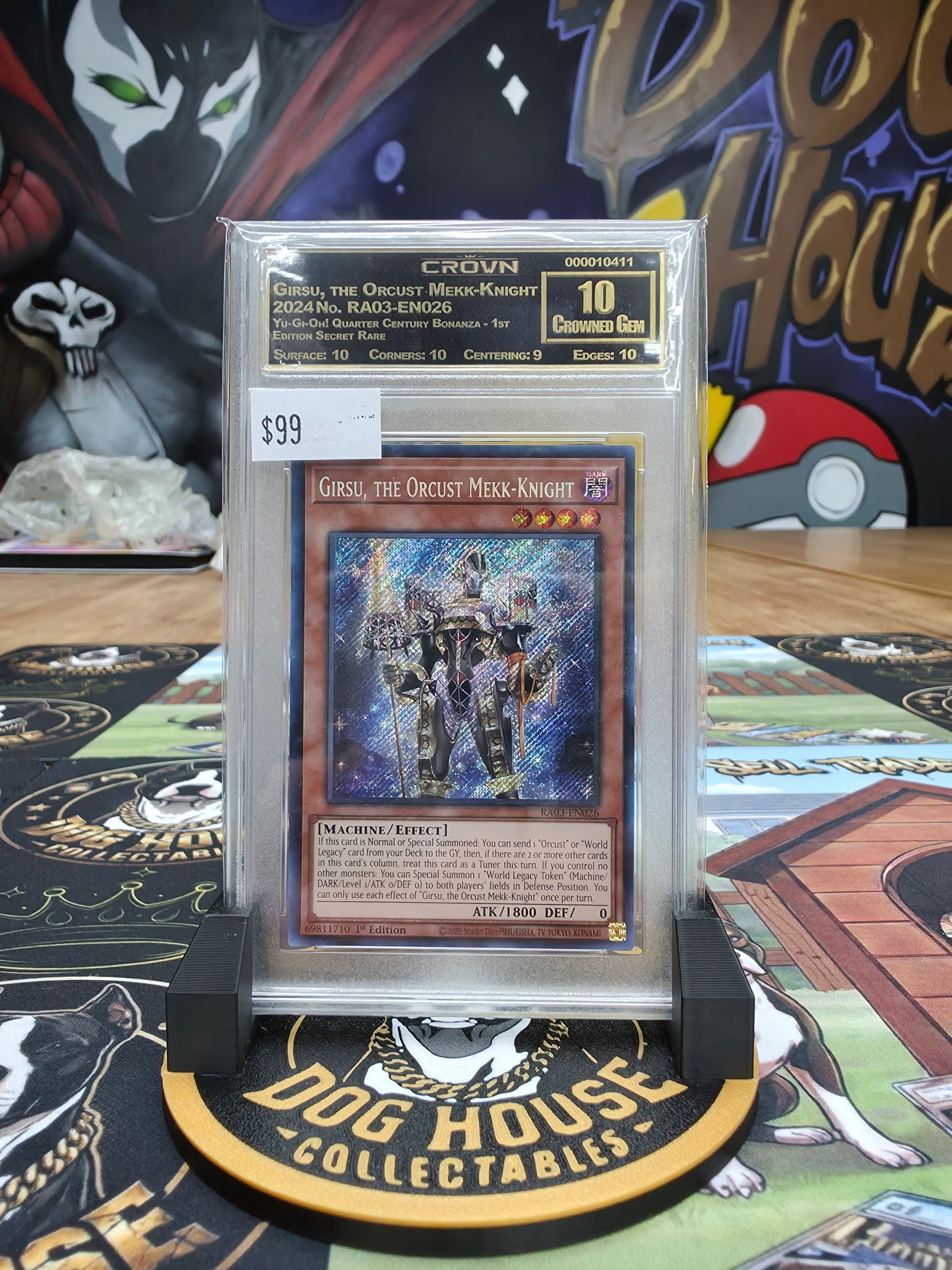 Yu-Gi-Oh! Girsu the Orcust Mekk-Knight RA03-EN026 1st Edition Secret Rare - Crown 10 Crowned Gem-1