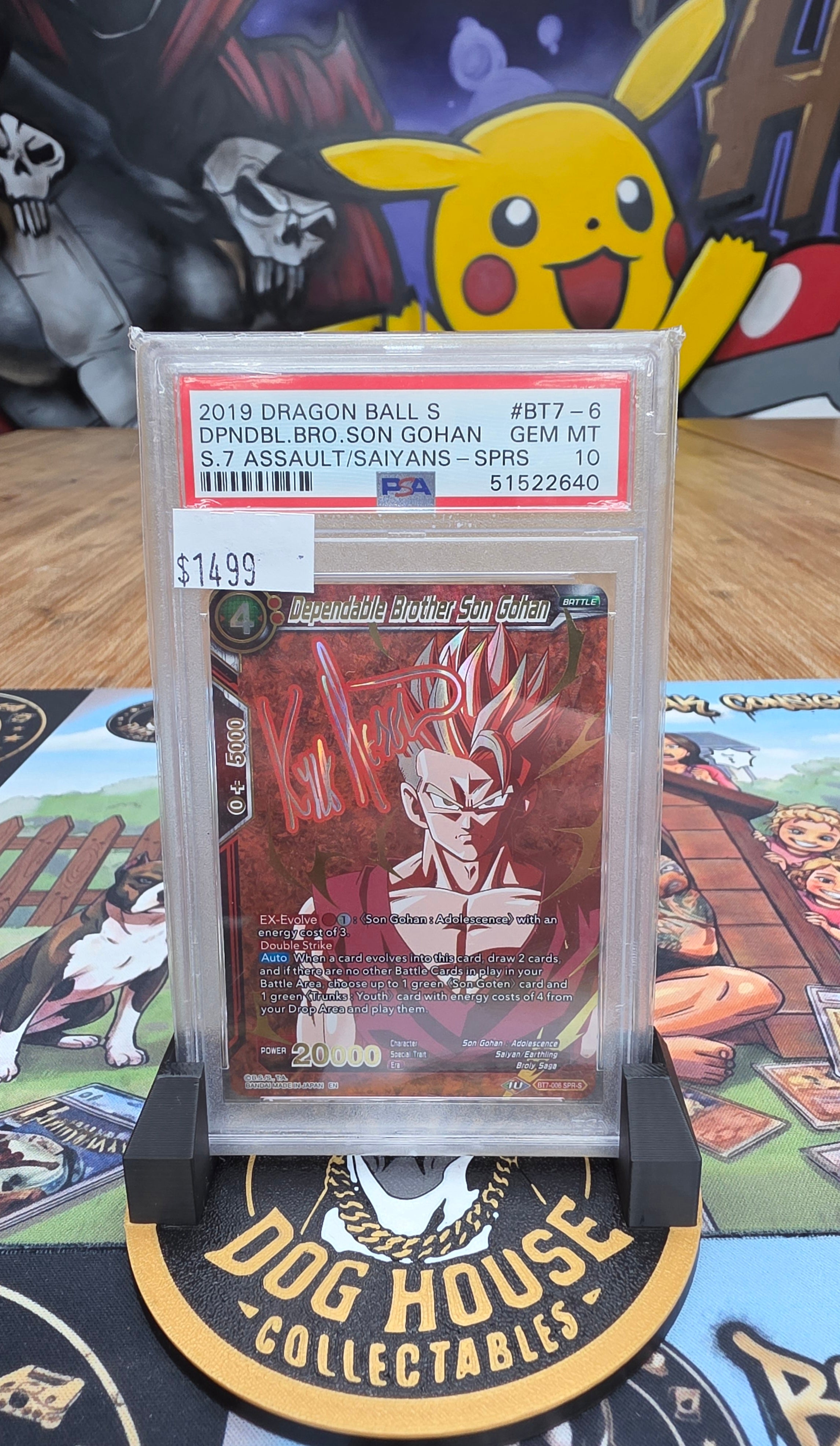 Dependable Brother Son Gohan 2019 DBS #BT7-06 SPR Signature Rare | PSA 10 GEM MT | Assault of the Saiyans
