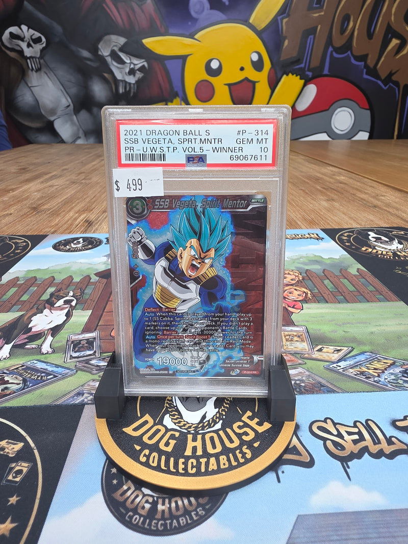 SSB Vegeta, Spirit Mentor 2021 Dragon Ball Super #P-314 PR | PSA 10 GEM MT | U.W.S.T.P. Vol.5 Winner-1