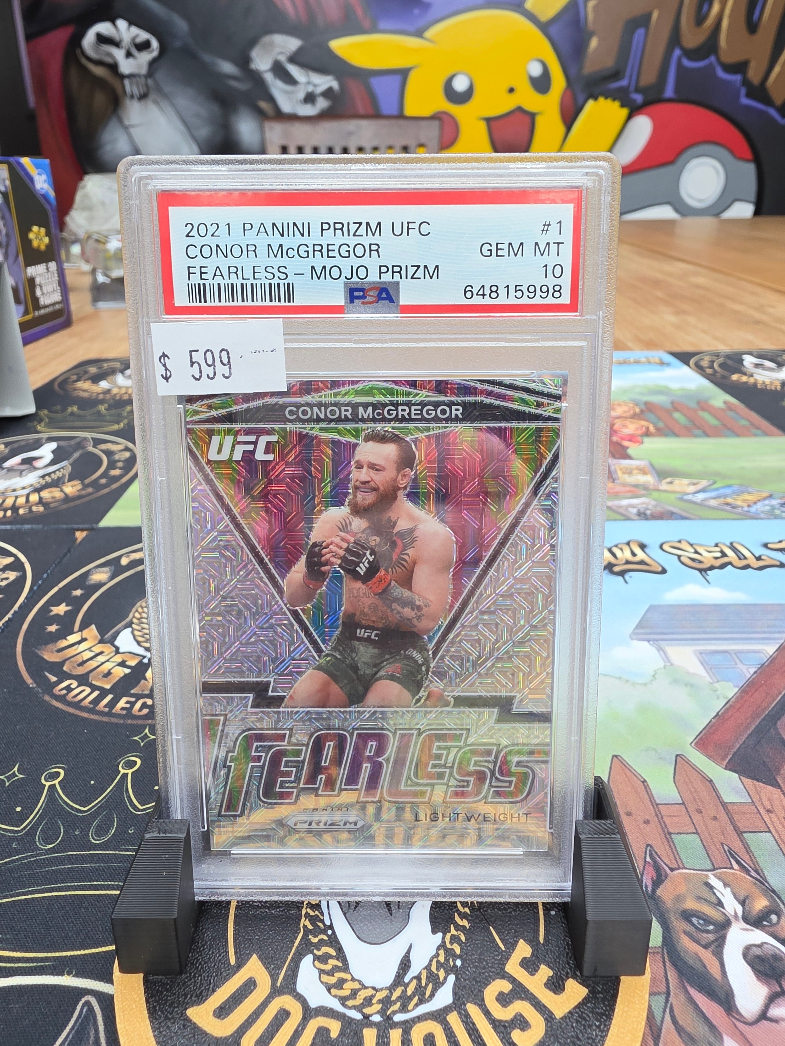 2021 Panini Prizm UFC Conor McGregor Fearless Mojo Prizm #1 - PSA 10 Gem Mint